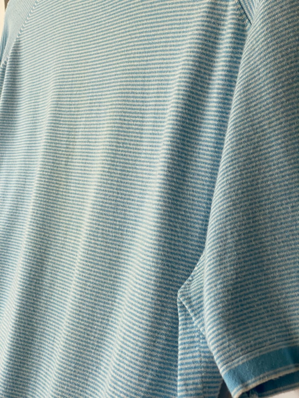 Simons Le 31 Classic Light Blue Soft V‑Neck Polo Shirt - Picture 10 of 12